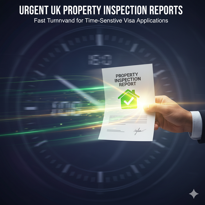 Urgent UK Property Inspection Reports: Fast Turnaround for Time-Sensitive Visa Applications