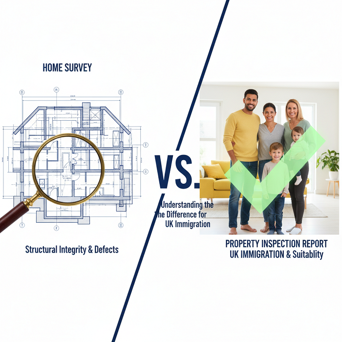 Property Inspection Report vs. Home Survey: Understanding the Difference for UK Immigration
