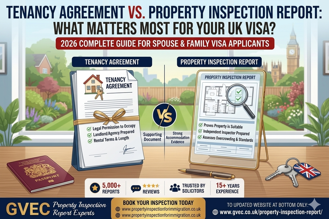 Property Inspection Report vs Tenancy Agreement for UK Visa (What Do You Really Need?)