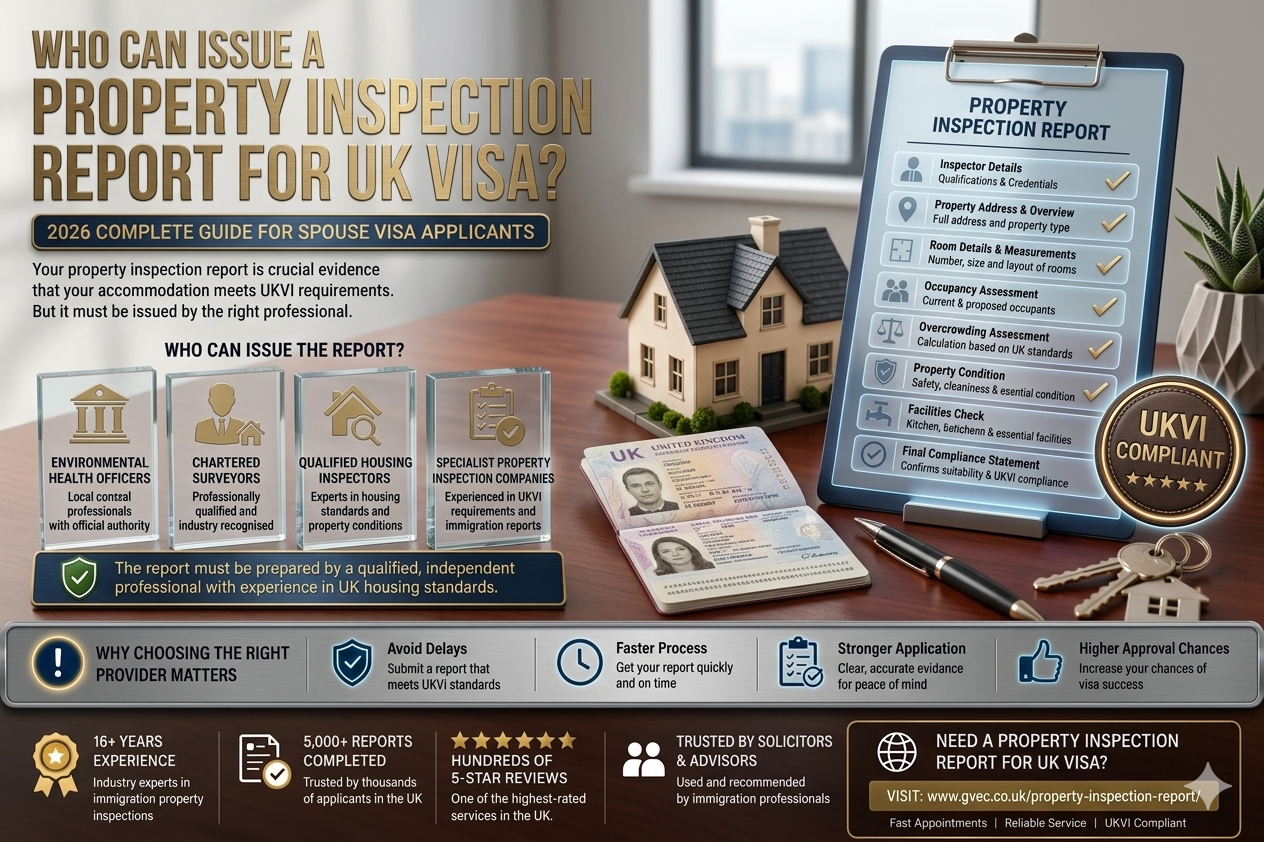 Who Can Issue a Property Inspection Report for UK Visa Applications?